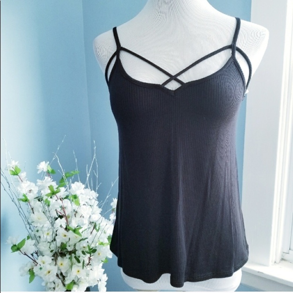 Strappy Ribbed Tank - Picture 2 of 9